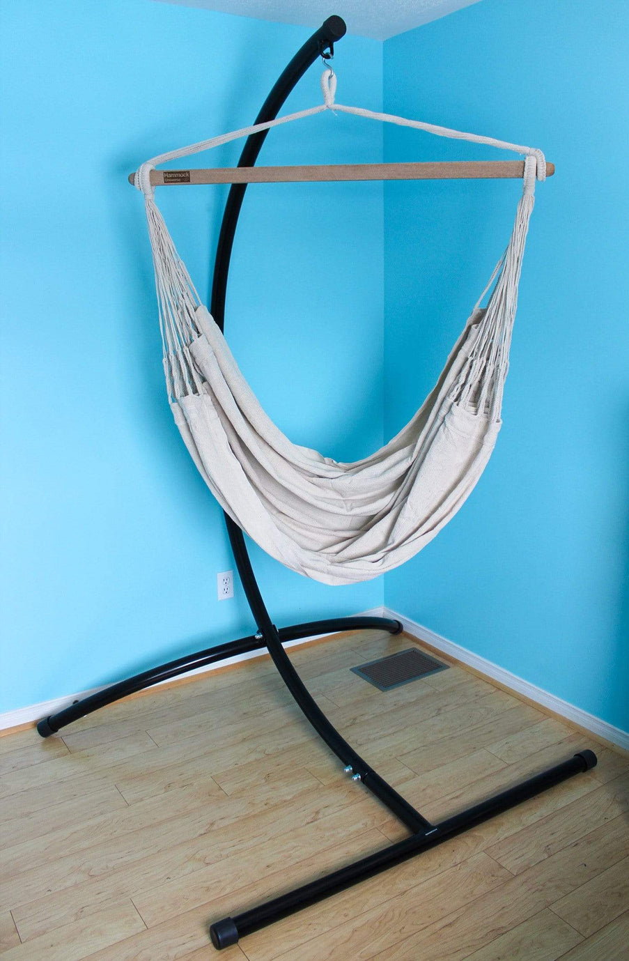 Chaise hamac Viridis par Vivere en coton avec barre en bois L507