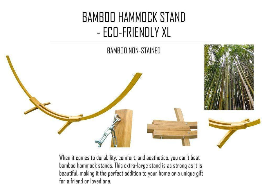 Hamac double brésilien avec support en bambou - Hamac Univers